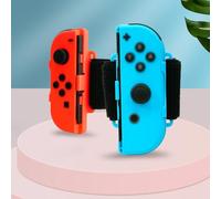 FUANA Lot de 2 bracelets réglables pour jeux de danse Nintendo Switch, Zumba Burn It Up, Ring Fit Adventure, pour Dance 2025, rouge, bleu, bleu clair, blanc