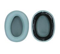 FUANA Lot de 2 cache-oreilles en cuir pour Sony MDR-100ABN et WH900N, coussinets de rechange avec rembourrage en éponge, câble d'écouteurs