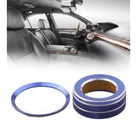 FUANA Lot de 2 enjoliveurs de voiture en alliage d'aluminium pour Jaguar, XE, XEL, XF, XFL, F-PACE