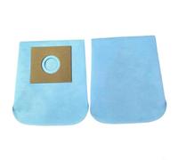FUANA Lot de 2 ou 5 sacs d'aspirateur réutilisables pour Samsung pour LG, Electrolux et Bork, sacs à poussière en tissu microfibre d'une capacité de 4 l et base en carton de 10 x 11 cm (lot de 2)