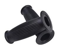 FUANA Lot de 2 poignées de guidon de moto 22/24 mm 25/28 mm en caoutchouc souple antidérapant pour amortissement des vibrations pour ajustement universel, noir 25/28 mm