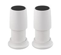 FUANA Lot de 2 rehausseurs réglables de 76 à 125 mm, antidérapants pour pieds de canapé, bureau, rallonges de hauteur faciles à installer, noir
