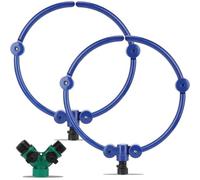 FUANA Lot de 2 systèmes d'arrosage à degrés pour arrosage d'arbre, 33 cm pour arroseur rond pour anneau, irrigation des racines profondes, jeunes arbres, arbustes, fleurs, jardin extérieur