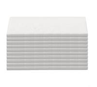FUANA Lot de 25 éponges de rechange en coton ignifuge pour brasero de table avec pince à épiler pour une chaleur durable, 11,9 x 5,1 cm