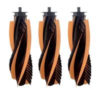 FUANA Lot de 3 brosses à rouleaux de rechange pour brosse principale V12Pro, ABS robuste pour partie sous vide, ramassage de cheveux de qualité supérieure et point serré