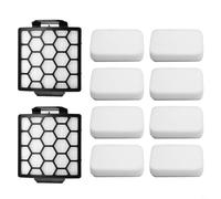 FUANA Lot de 4/10 filtres de rechange 1238FT60 pour aspirateur Shark ZU100 NV181 NV250 ZU62 ZU60 ZU102 NV255 NV150 NV251 NV151 ZU62C