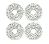 FUANA Lot de 4 chiffons en microfibre gris compatibles avec robot de balayage et de nettoyage Karcher RCV 5 Plus