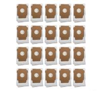FUANA Lot de 4 sacs d'aspirateur de rechange pour iRobot Roomba 105 Combo, Plus 405 505, Max 705, Essential Y051060 Q0520, base de vidange automatique de 3 L