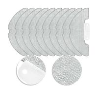 FUANA Lot de 4 serpillères en microfibre compatibles avec Vexilar W7 W9 W11 W15 et robot Cleanova pour aspirateur, lavables et réutilisables pour sols durs