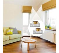 FUANA Lot de 4 verrous de rideaux en métal pour stores romains - Installation facile - Contrôle de la hauteur pour la maison, le bureau, les fenêtres, les serrures de porte