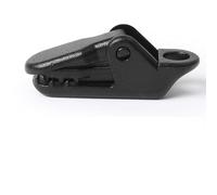 FUANA Lot de 40 clips de bâche pour fixation de tente, boucle de tente de camping en plastique avec pinces coupe-vent en corde, 4,2 x 3 cm, serrure de porte noire