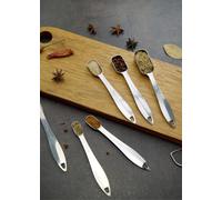 FUANA Lot de 6/7/8 cuillères à mesurer en acier inoxydable à long manche pour la cuisson du café, assaisonnement, mesure précise, outil de cuisine ménager, ustensiles de cuisine