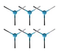 FUANA Lot de 6 brosses latérales pour Cecotec Conga 3290 3490 Elite 4090 4690 5090 5490 6090 7090 - Accessoires de rechange ABS + nylon