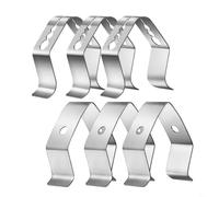 FUANA Lot de 6 clips de support de sonde de barbecue en acier inoxydable, 3 trous à un trou pour thermomètre iGrill, ensemble d'accessoires de barbecue