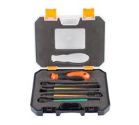 FUANA Lot de 6 forets magnétiques à six pans creux en acier au chrome vanadium avec poignée en cuir et caoutchouc pour bricolage, réparation automobile, vélo, avec étui de rangement