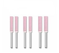 FUANA Lot de 6 limes de meulage pour tronçonneuse - 4/4,8/5,5 mm - Cylindrique avec tige de 3 mm - Meuleuse électrique en acier chromé