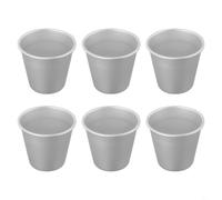 FUANA Lot de 6 moules à pudding en aluminium pour mini moules de cuisson pour desserts, muffins et tartes. Ustensiles de cuisson à dégagement rapide qui passent au four, répartition homogène de la