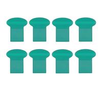 FUANA Lot de 8 lève-abattant de WC en plastique pour poignée de siège de maison, bureau et salle de bain publique 7,5 x 6,7 cm, rose/vert