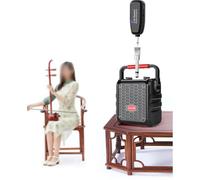 FUANA Microphone sans fil à clipser pour saxophone et instruments en laiton, portée de 48,8 m, rechargeable 400 mAh, motif hypercardioïde, pour scène, câble d'écouteurs