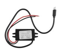 FUANA Module abaisseur DC-DC étanche 12 V à 5 V 3 A pour appareils de voiture USB-C, convertisseur IP68 avec protection contre les surintensités et les surchauffes, testeur électrique récepteur