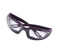 FUANA Oignon anti-déchirure pour une utilisation en cuisine, verres transparents en polycarbonate avec joint en mousse confortable, lunettes de protection pour et couper les oignons, livrés (violet)