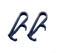 FUANA Ooono CoDriver1 Lot de 2 clips en plastique pour pare-soleil Noir