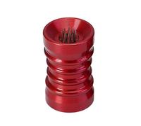 FUANA Outil 2 en 1 pour queue de billard et snooker en alliage d'aluminium, 30 x 18 mm, pour pointes de queue de billard de 9 à 14 mm, rouge