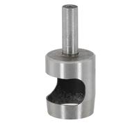 FUANA Outil de perforation pour cuir HSS 2-25 mm pour ceinture et foret creux pour plastique, caoutchouc, éponge, tissu PVC, argent, 23 mm