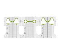 FUANA Outil de réglage de taquet de vélo de route pour SPD et Keo compatible avec angle de positionnement avant gauche et arrière en polypropylène 110 mm x 290 mm Blanc