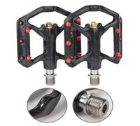 FUANA Paire de pédales de vélo de route ultralégères en fibre de carbone 180 g avec 3 roulements scellés pour une large plate-forme de vélo compatible avec le kit de réparation de vélo