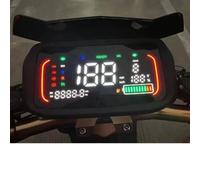 FUANA Panneau de contrôle avec écran LCD 48 V-72 V pour scooter électrique E-Bike - Interface 9 broches, vitesse supportée jusqu'à 199 km/h, pour moteurs 1N1 DJ-09 F6 Kit de réparation de vélo