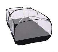 FUANA Parc de jeu pour petits animaux 180 x 90 x 60 cm avec parois en maille et sol amovible, léger, pliable, pour chiots, chatons, lapins, furets, intérieur et extérieur