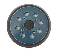 FUANA Patin de ponçage et de polissage 125 mm avec crochet et boucle pour ponceuse orbitale, matériau en résine époxy PU, design à 8 trous, forte adhérence, lot de 1