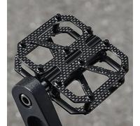 FUANA Pédales de vélo ultralégères T700 en fibre de carbone pour VTT et vélo de route, 239 g avec 3 roulements scellés, kit de réparation de vélo au design antidérapant