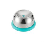 FUANA Perceuse à œufs à ressort en acier inoxydable avec verrou de sécurité, outil semi-automatique pour ébullition et épluchage faciles, noir (couleur azur)