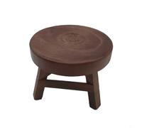 FUANA Petit support en bois brûlé pour pots de fleurs succulentes et herbes aromatiques, balcon intérieur, terrasse, jardin, 18 x 15 cm (foncé 18 x 15 x 18)