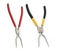 FUANA Pince à circlip de 28 cm pour machine à laver | Pince à ressort pour machine à laver, 28 cm, joint intérieur/extérieur, en acier au carbone avec poignée antidérapante