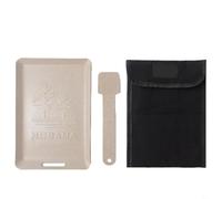 FUANA Plaque de grill carrée pliable pour cuisine en plein air, poêle à barbecue compacte en fer avec sac de rangement pour steak de camping et œufs, blanc