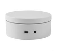 FUANA Platine tournante électrique régulatrice, pour support rotatif compact en direct et photographie, matériau ABS, facile à utiliser, bijoux ou petits articles, 10 x 10 cm ou 14 x 14 cm (A)