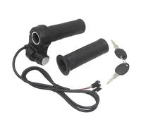 FUANA Poignée d'accélérateur 3 broches pour vélo électrique et scooter avec capteur Hall - Étanche - Compatible avec Ridstar Q20 - Noir