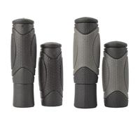 FUANA Poignées de guidon de vélo de montagne 125 mm/90 mm en caoutchouc TPR antidérapant confortable pour guidon de 22,2 mm, kit de réparation de vélo de route pliable