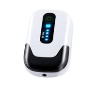 FUANA Pompe à air d'aquarium pour pompe à oxygène portable ultra silencieuse à deux modes avec indicateur d'alimentation LED pour aquariums de 10 à 270 litres (AR-11 à trou unique)