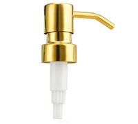 FUANA Pompe à savon en acier inoxydable pour flacons distributeurs de lotion liquide de rechange, filetage de 28 mm, grade 304, noir ou or 3#