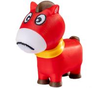 FUANA Porte-clés cheval bouche pour zodiaque, imprimé pour pla jolie expression mobile pour clés de voiture, sac à dos, fête (A)