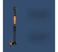 FUANA Porte-parapluie réglable à 360° pour vélo, poussette ou chaise - Tube de 25 mm de diamètre, design télescopique et pliable, kit de réparation de vélo gris