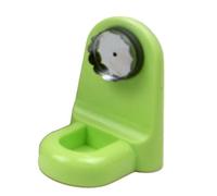 FUANA Porte-savon magnétique mural pour salle de bain - Distributeur de savon en ABS - Gain de place - 72 x 50 x 56 mm - Blanc et vert