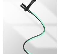 FUANA Pour Insta360 X4/X3/X2 Microphone Lavalier USB-C Externe Haute Fidélité Microphone à Condensateur -34dB Sensibilité 1.5m Câble pour Audio Clair Câble Écouteurs