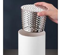 FUANA Protection de gouttière en acier inoxydable pour la prévention des débris de feuilles, maille fine pour sortie de drainage de toit, pour tuyaux de 40 à 200 mm, pour une installation facile sans