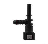 FUANA Raccord rapide en T pour tuyau de chauffage diesel pour Opel Vivaro, Renault Trafic, Nissan Primastar (2001-2014), noir, nylon, connecteur, 14 g, 1 pièce, pièces de quincaillerie