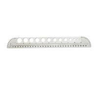 FUANA Règle en acier inoxydable avec gabarit circulaire, calibre de 150 mm de diamètre pour marquage, menuiserie, dessin, architecture, ingénierie et école